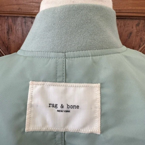 Rag & Bone Manstone Bomber Jacket sage green